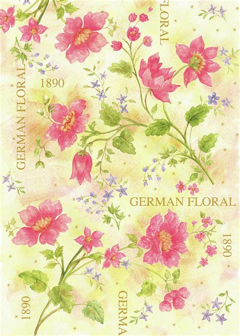 German Floral Painting by Maria Trad - Fine Art America