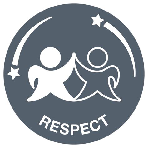 respect icon | Icon design, School logos, Respect