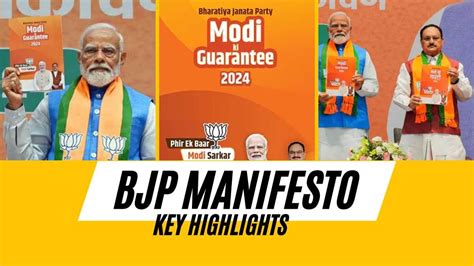 BJP Sankalp Patra: Key Highlights Of BJP Manifesto For LokSabha ...