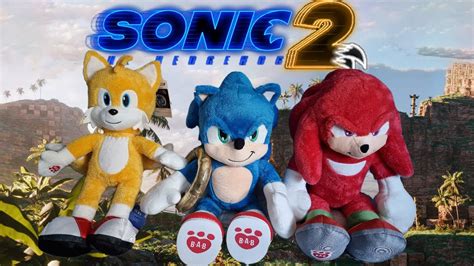 Sonic Movie 2 Build A Bear Sonic, Knuckles, and Tails Plush Review - YouTube