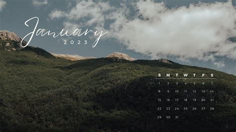 🔥 [50+] January 2023 Calendar Wallpapers | WallpaperSafari