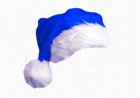 HD Cute Real Blue Christmas Santa Claus Hat PNG | Citypng