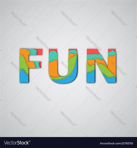 Colorful word Royalty Free Vector Image - VectorStock