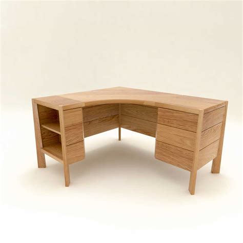 Corner Desk in Oak - the stylish desk - Dovetailors