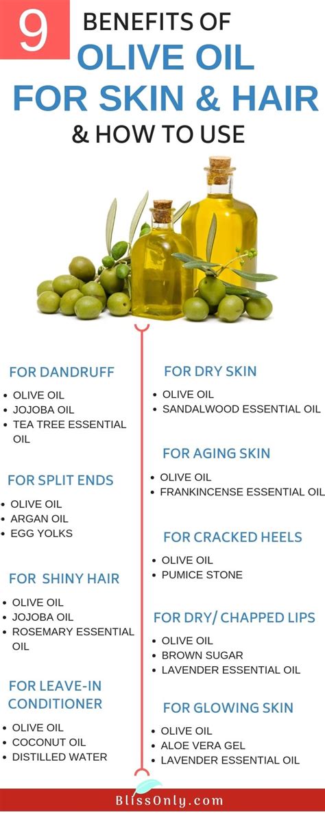 10 Benefits Of Olive Oil For Skin And Hair And How To Use - BlissOnly ...