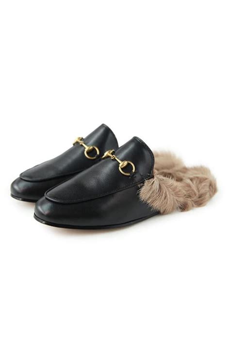 Fur lined slippers | Shoes, Slippers, Leather slippers