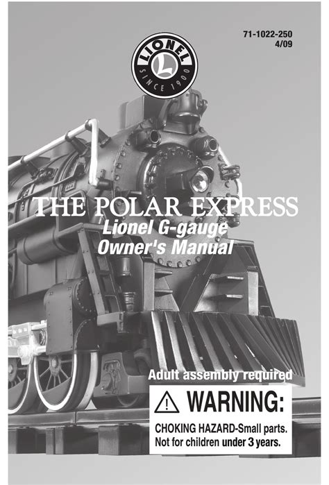 LIONEL THE POLAR EXPRESS OWNER'S MANUAL Pdf Download | ManualsLib