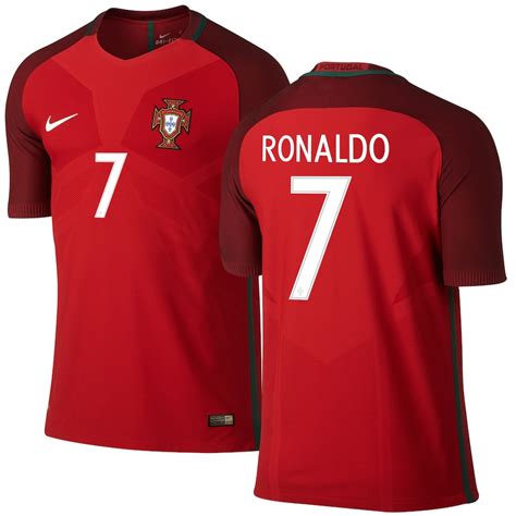 Nike Cristiano Ronaldo Portugal Red 2016/17 Home Authentic Jersey