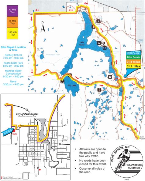 Itasca State Park Trail Map - Printable Map