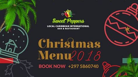 Holiday Menu at Sweet Peppers - VisitAruba.com