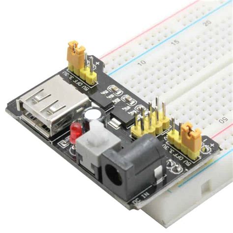 Breadboard Power Supply with 3.3V and 5V Outputs