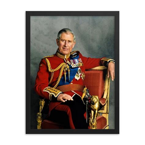 King Charles III then Prince Charles Framed Print - Etsy Finland