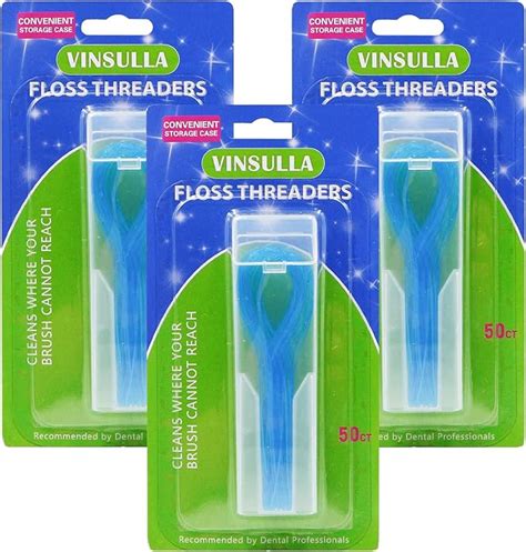 Floss Threaders for Braces, Bridges, and Implants 50 Count (Pack of 3): Amazon.ae