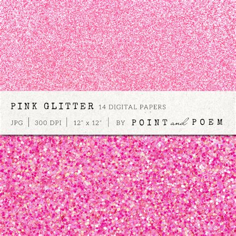 Pink Glitter paper digital paper Hot Pink Glitter Texture | Etsy