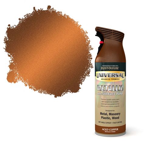 Rust-Oleum Universal Aged Copper Metallic All-Surface Spray Paint 400 ml | Departments | DIY at B&Q