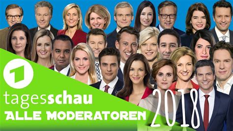 ALLE tagesschau Moderatoren [2018] - YouTube