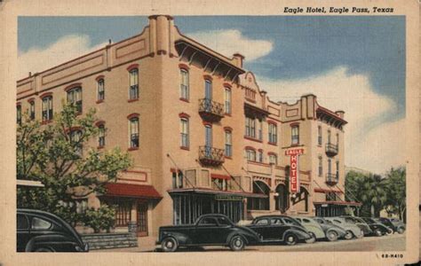 Eagle Hotel, Eagle Pass, Texas Postcard