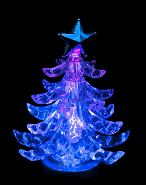 Photo of pink and blue glowing tree | Free christmas images