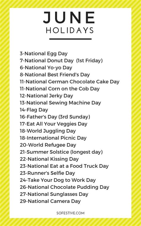 June Holidays 2024- Complete List of Unique Holidays | So Festive! | National holiday calendar ...