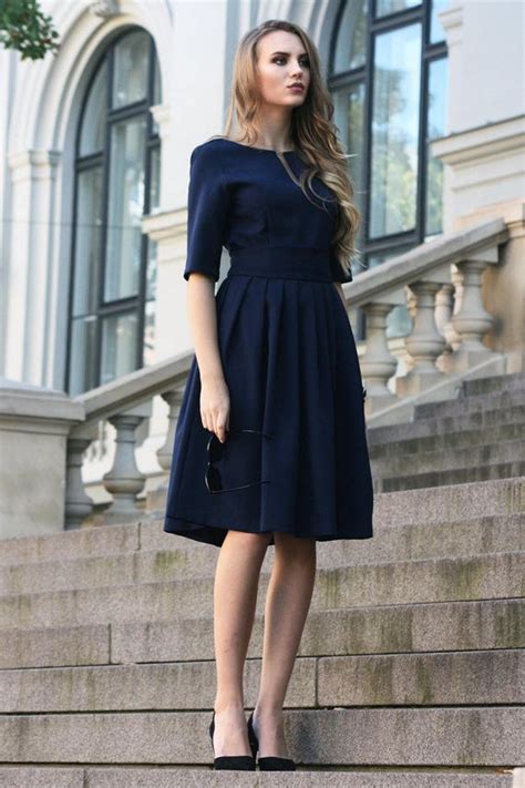 Navy Blue Guest Wedding Dress Sale | bellvalefarms.com