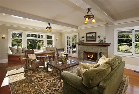 craftsman house plans with interior photos | ... In Traditional Furnishing Craftsman Style H ...