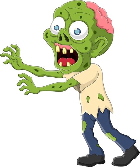 Premium Vector | Cartoon zombie isolated on white background