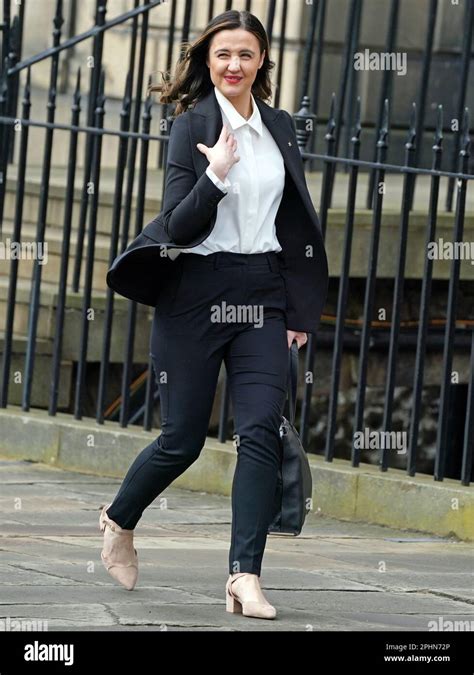 Mairi McAllan MSP arriving at Bute House, Edinburgh, ahead of the first cabinet meeting for ...