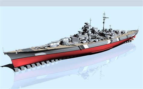 battleship bismarck 3d model | História | História