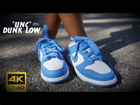 NIKE DUNK LOW "UNIVERSITY BLUE"/"UNC" REVIEW & ON FEET - YouTube