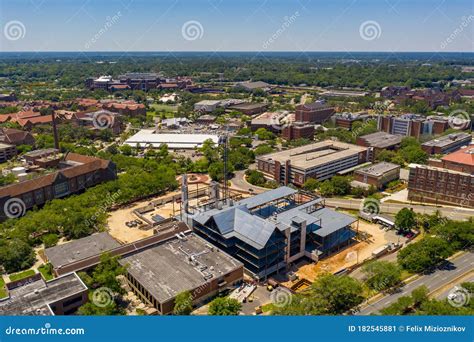 Aerial Florida State University Campus Shot with Drone Stock Image ...