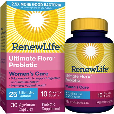 Renew Life Women's Probiotic, #1 Women's Probiotic, 25 Billion, 30 Ct ...