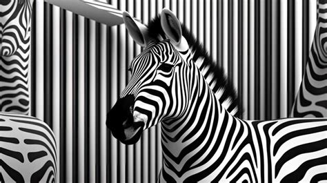 Premium AI Image | In zebra stripes