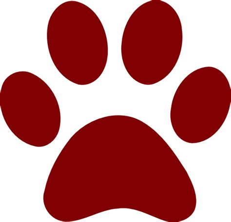 Red Panda Paw Print - ClipArt Best