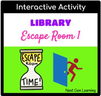 Library Escape Room 1 by Nxt Gen Learning | TPT