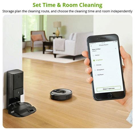 New iRobot Roomba i7+ (7550) Robot Vacuum With Automatic Dirt Disposal ...