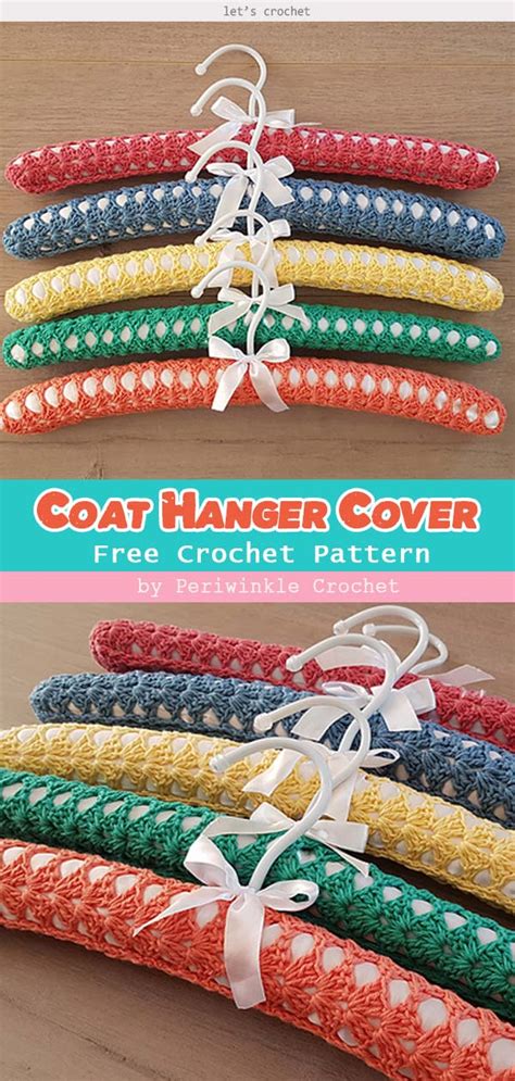 2 Coat Hanger Cover Free Crochet Pattern