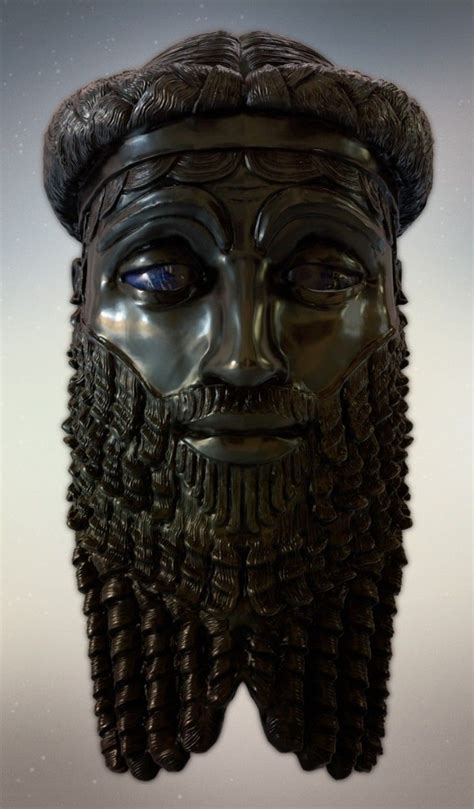 Sargon of Akkad bronze mask reconstruction | Ancient babylon, Ancient ...