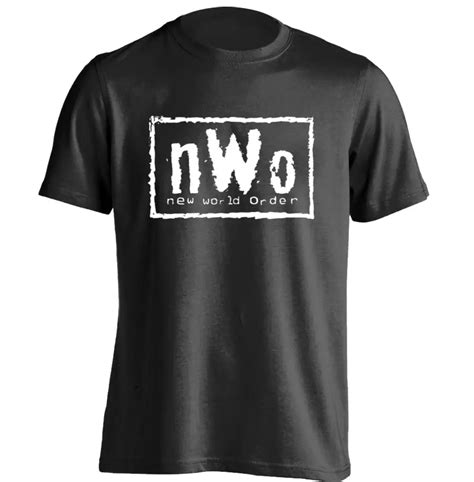 nWo Red Logo New World Order Mens & Womens Retro T Shirt Custom T Shirt ...