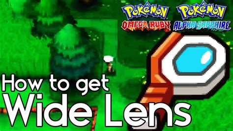 How to Get Wide Lens – Pokemon Omega Ruby and Alpha Sapphire - YouTube