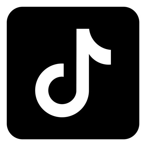 black and white tiktok logo Download png