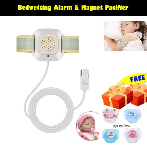 Arealer Bedwetting Alarm Enuresis Alarm with Loud Sound Bright Lights and Strong Vibration Child ...