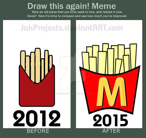 French Fries - Draw this again! Meme by JakProjects on DeviantArt