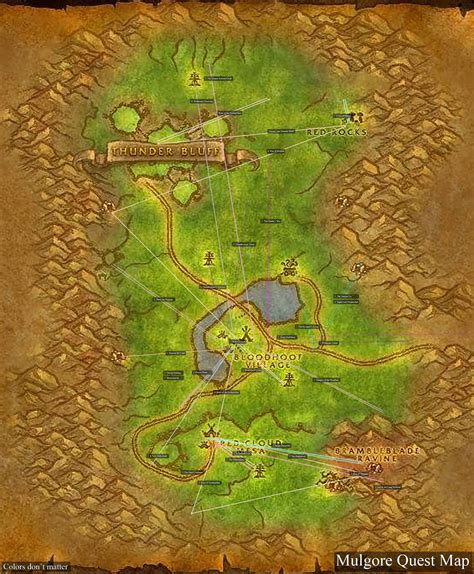 Made Mulgore quest map. Not sure why. : classicwow