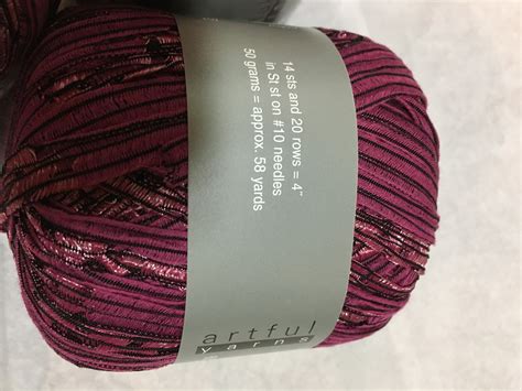 Ribbon Novelty Yarn Artful Yarns NYLON & Cotton Magenta/Pink | Etsy