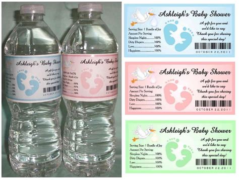 How To Create Baby Shower Water Bottle Labels | Beeshower