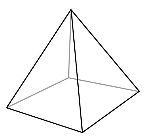 Square pyramid Shape Edge Triangle - pyramid png download - 1073*1024 - Free Transparent Square ...