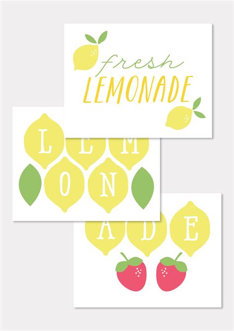 Free Lemonade Stand Printables for a Sweet Summer Sale