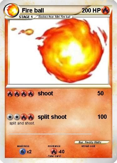 Pokémon Fire ball 71 71 - shoot - My Pokemon Card