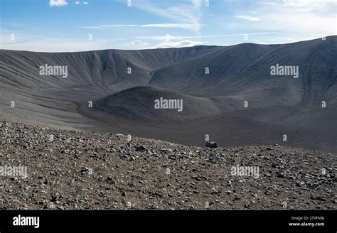 Hverfjall tuff cone, Volcano, Iceland Stock Photo - Alamy