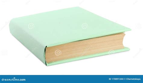 Book with Blank Light Green Cover Isolated Stock Photo - Image of college, hardcover: 170891344